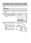 Page 132129English
RECORDING AND PLAYING BACK SOUNDS 
Your digital camera can record and play back sound, just like a normal tape
recorder.
Recording 
1 Set the camera to a shooting mode, and display the Option Mode
Screen.
2 Select the audio recording icon
, and press the SET button. 
hThe Audio Recording Screen
appears. 
3 Press the shutter release but-
ton. 
hRecording begins when the
shutter release button is
pressed. Point the microphone
toward the sound you want to
record. 
h (recording) appears on the
LCD...