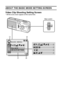 Page 5249English
ABOUT THE BASIC MODE SETTING SCREEN
Video Clip Shooting Setting Screen 
* All the icons never appear at the same time. 
6
8
1
7
2
3
4
5
FULL AUTO
USE AUTO SETTINGS
Main switch
Downloaded From camera-usermanual.com Sanyo Manuals 