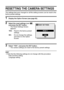 Page 10097English
RESETTING THE CAMERA SETTINGS
The settings that were changed on all the setting screens can be reset to the 
factory-preset settings. 
1 Display the Option Screen (see page 82). 
2 Select the reset settings icon  , 
and press the SET button. 
hThe Reset Settings Screen 
appears. 
 
3 Select “YES”, and press the SET button. 
hThe camera settings are reset to the factory-preset settings. 
HINT 
iNote that the following settings do not change with this procedure: 
Date and time setting 
Language...