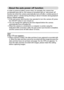 Page 24English18
About the auto power off function
In order to preserve battery power when, for example, the camera has 
accidentally been left on, the camera is furnished with an “auto power off” 
function by which the camera automatically turns off after a certain period of 
inactivity (about 1 minute during shooting or about 3 minutes during playback 
[factory default settings]).
iIf the auto power save function has operated to turn the camera off, press 
the ON/OFF button to turn it back on.
iYou can change...