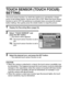 Page 6357English
TOUCH SENSOR (TOUCH FOCUS) 
SETTING
The touch sensor function, by which the autofocus is activated by a finger-
touch on the shutter button, can be set to ON or OFF. When the touch sensor 
function is set to OFF, the autofocus is activated when you press the shutter 
button halfway; then gently press the shutter button to snap the picture.
1 Display the Recording Menu (page 54).
2 Select “TOUCH SENSOR” and 
press the SET button.
hThe sensor menu appears.
3 Select the desired icon, and press the...