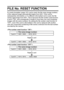 Page 140English134
FILE No. RESET FUNCTION
If a newly formatted  (page 137) card is used, the file name (image number) 
of the captured image automatically begins from 0001. If the card is 
subsequently reformatted, or if a different reformatted card is used, the file 
names again begin from 0001. This is because the file number reset function 
is set to “ON”, and consequently it results in more than one card containing 
images with the same numbers. By setting the file number reset function to 
“OFF”, even if...