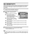 Page 68English62
ISO SENSITIVITY
With the initial settings, the ISO sensitivity is automatically set according to 
the brightness of the subject. However, the ISO sensitivity can be set to a 
fixed setting.
1 Display the Recording Menu (page 54).
2 Select “ISO” and press the SET 
button.
hThe ISO sensitivity menu appears.
3 Select the desired icon, and press the SET button.
hThe ISO sensitivity is set.
HINT
iBy setting a higher ISO sensitivity, you can set higher shutter speeds and 
capture images in darker...