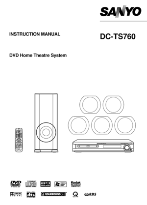 Page 1
INSTRUCTION MANUAL
DVD Home Theatre System
DC-TS760
REMOTE CONTROLLER RB-TS760ST
 