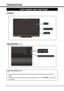 Page 66
INDICATORS
FRONT
CARE FOR USING LCD TV
”    Do  not  bump  or  scratch  the  panel  surface  as  this  causes  flaws  on  the  surface  of  the                      
screen.
”There may be some tiny black points and/or blight points on the SCREEN.  These    points                  
are normal.
PREPARATION
PART NAMES AND FUNCTIONS
Panel
Side Controls
Indicator
 Timer Indicator
Power Indicator
Infrared Remote Receiver
LCD-CA9S-A NEW.indd   62/06/2008   2:07:47 PM
 