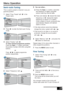 Page 1717 17
Menu Operation
Semi-auto T Semi-auto T
uning uning
This is used to preset a channel in any pro-
gramme position.
1 1Select “Prog. Preset” with in the 
Preset menu.
PresetPreset
Swap
Fine Tuning
Auto Tuning>
P P
< >
Prog. Preset>- - -
SemiSemi
Sound
P P
System
BGAuto 007
Position Frequency
271.65 MHz
Fine T Fine T
uning uning
PresetPreset
Swap
Auto Tuning>
P P
Prog. Preset>
Fine Tuning< >- - -
2 2Press and hold or to fine tune a 
channel.
3 3Press the MENUbutton to exit.
The tuning will be stored...