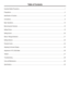 Page 3Table of ContentsImportant Safety Precautions.............................................................................................................................................1
Preparations.......................................................................................................................................................................4
Identification of...