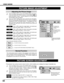 Page 3232
VIDEO MODE
PICTURE IMAGE ADJUSTMENT
Press the MENU button and the ON-SCREEN MENU will appear.
Press the POINT LEFT/RIGHT buttons to select IMAGE  and
press the SELECT button.  Another dialog box PICTURE IMAGE
ADJUSTMENT Menu will appear. 
Press the POINT DOWN button and a red-arrow icon will appear.
Move the arrow to sor tof the item that you want to change by
pressing the POINT UP/DOWN buttons.  To increase the value,
point the arrow to sand then press the SELECT button.  To
decrease the value point...