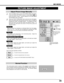 Page 3535
MCI MODE
PICTURE IMAGE ADJUSTMENT
Press the MENU button and the ON-SCREEN MENU will appear.
Press the POINT LEFT/RIGHT buttons to select IMAGE  and
press the SELECT button.  Another dialog box PICTURE IMAGE
ADJUSTMENT Menu will appear. 
Press the POINT DOWN button and a red-arrow icon will appear.
Move the arrow to 
sor tof the item that you want to change by
pressing the POINT UP/DOWN buttons.  To increase the value,
point the arrow to 
sand then press the SELECT button.  To
decrease the value point...