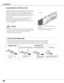 Page 1818
Connecting the AC Power Cord
Installation
NOTE ON THE POWER CORD
AC power cord must meet the requirements of the country where you use th\
e projector.
Confirm the AC plug type with the chart below and proper AC power cord m\
ust be used.
If supplied the AC power cord does not match your AC outlet, contact you\
r sales dealer.
To power cord 
connector on your
projector.
Projector sideAC outlet side
Ground
To the AC outlet.
(120 V AC)
For Continental EuropeFor the U.S.A. and Canada
This projector uses...