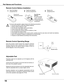 Page 16
16

Part Names and Functions
Adjustable Feet
To	ensure	safe	operation,	please	observe	the	following	precautions	:
	 ●	 Use	two	(2)	AAA	or	LR03	type	alkaline	batteries.
	 ●	 Always	replace	batteries	in	sets.
	 ●	 Do	not	use	a	new	battery	with	a	used	battery.
	 ●	 Avoid	contact	with	water	or	liquid.
	 ●	 Do	not	expose	the	remote	control	to	moisture	or	heat.
	 ●	 Do	not	drop	the	remote	control.
	 ●	 If	the	battery	has	leaked	on	the	remote	control,	carefully	wipe	the	case	clean	and	install	new	batteries....