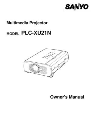 Page 1Owners Manual
Multimedia Projector
PLC-XU21NMODEL  