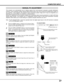 Page 2727
COMPUTER INPUT
MANUAL PC ADJUSTMENT
This projector can automatically tune to display signals from most personal computers currently distributed.
However, some computers employ special signal formats which may not be tuned by the Multi-Scan system of
this projector. If this happens, the projector cannot reproduce proper image and it may be recognized as a
flickering; non-synchronized; non-centered; or skewed picture.
Manual PC Adjustment of this projector enables you to precisely adjust several...