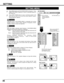 Page 36SETTING
36
Ceiling
When this function is “On,” picture is top / bottom and left / right
reversed.  This function is used to project the image from a ceiling
mounting the projector.
Rear
When this function is “On,” picture is left / right reversed.  This
function is used to project the image to a rear projection screen.
Ceiling function
Rear function
Keystone
When the image is distorted, select Keystone.  ON-SCREEN MENU
disappears and Keystone dialog box is displayed.
Store  ···Store the keystone...