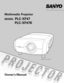 Page 1
Multimedia  Projector 
MODEL PLC-XF47
Owner’s Manual
✽ Projection lens is optional.
 PLC-XF47K 