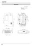 Page 76
76
Dimensions
Unit:	mm(inch)
Appendix
Screw	Holes	for	Ceiling	MountScrew:	M4Depth:	1.0(0.47)
79.6(3.13)46.2(1.82)3.7(0.15)17.1(0.67)
33.6(1.32)
35.9(1.41)
85.4(3.36)83.8(3.30)
10.0˚
247.0(9.72)
4.6(0.18)
80.2(3.16)
138.0(5.43)122.2(4.81)114.0(4.49)
137.3(5.41)
96.7(3.81)
333.5(13.13)
67.3(2.65)
99.5(3.92)
31.7(1.25)64.6(2.54)
104.6(4.12)85.2(3.35)28.6(1.13)
43.2(1.70)21.9(0.86)
2.9(0.11)105.6(4.16)24.0(0.94)5.6(0.22)
322.1(12.68)
71.5(2.81)
70.5(2.78)24.5(0.96)
71.7(2.82)
195.5(7.70)...