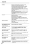 Page 64
64

Appendix
 No image	 –	Check	the	connection	between	your	computer	or	video						 		 	 			equipment	and	the	projector.	See	pages	14-16.		 	–	See	if	the	input	signal	is	correctly	output	from	your	computer.			 		 				Some	laptop	computers	may	need	to	change	the	setting	for			 																																																												monitor	output	when	connecting	to	a	projector.	See	your			 		 	 			computer’s	instruction	manual	for	the	setting.			 	–	It	takes	about	30	seconds	to	display	an	image	after...