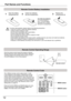 Page 12
1

Part Names and Functions
To	ensure	safe	operation,	please	observe	the	following	precautions	:	 ●	Use	two	(2)	AAA	or	LR03	type	alkaline	batteries.	 ●	Always	replace	batteries	in	sets.	 ●	Do	not	use	a	new	battery	with	a	used	battery.	 ●	Avoid	contact	with	water	or	liquid.	 ●	Do	not	expose	the	remote	control	to	moisture	or	heat.	 ●	Do	not	drop	the	remote	control.	 ●	If	the	battery	has	leaked	on	the	remote	control,	carefully	wipe	the	case	clean	and	install	new	batteries.	 ●	Risk	of	an	explosion	if...