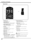 Page 1414
q STAND-B y button
  Turn the projector off (p.27).
r ON button
  Turn the projector on (p.26).
y	INPUT button
  Select a signal (pp.35–37).
i	SCREEN button
 Select the screen size (p.32).
r
Remote Control
!0
!4
q
!4 L- CLICK button
  Act as the left mouse button for wireless mouse 
operation (p.34).
e SIGNAL EMISSION indicator
  Light red while a signal is being sent from the 
remote control to the projector.
o POINT ed 7 8 ( VOLUME + / – , MUTE) buttons
  – Select an item or adjust the value in the...