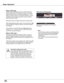 Page 22
22

What is PIN code?
PIN (Personal Identification Number) code is a security 
code that allows the person who knows it to operate the 
projector. Setting a PIN code prevents unauthorized use of 
the projector.
A PIN code consists of a four-digit number. Refer to the PIN 
code lock function in the Setting Menu on pages 59-60 for 
locking operation of the projector with your PIN code.
Enter a PIN code
Use the Point ▲▼ buttons to enter a number. Press the 
Point ► button to fix the number and move the red...