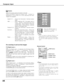 Page 3434
Computer Input
When the Digital zoom + is selected, the On-Screen Menu
disappears and “D. zoom +” is displayed.  Press the
SELECT button to expand the image size.  And press the
Point 
ed7 8buttons to pan the image.  The Panning
function can work only when the image is larger than the
screen size.
A projected image can be also expanded by pressing the
D.ZOOM 
▲button on the remote control.  
To exit the Digital zoom +/– mode, press any button except
the D.ZOOM 
▲▼buttons, SELECT, and Point button....