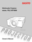 Page 1Multimedia  Projector 
MODEL PLC-XF1000
 
Owner’s Manual
✽ Projection lens is optional.
  