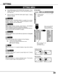 Page 3939
SETTING
Ceiling
When this function is “On,” picture is top/bottom and left/right
reversed. This function is used to project image from a ceiling
mounted projector.
Rear
When this function is “On,” picture is left/right reversed.  This function
is used to project image to a rear projection screen.
Ceiling function
Rear function
Keystone
When image is distorted vertically, select Keystone.  ON-SCREEN
MENU disappears and Keystone dialog box is displayed.
Correct keystone distortion by pressing POINT...