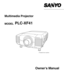 Page 1Owners Manual
PLC-XF41
Multimedia Projector
MODEL 
✽ Projection lens is optional. 