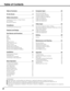 Page 22
Table of Contents
TRADEMARKS
Apple, Macintosh, and PowerBook are trademarks or registered trademarks of Apple Computer,Inc.
IBM, VGA, XGA, and PS/2 are trademarks or registered trademarks of International Business Machines, Inc.
Windows and PowerPoint are registered trademarks of Microsoft Corporation.
Each name of corporations or products in the owners manual is a trademark or a registered trademark of its respective
corporation.
Features and Design 8
Basic Operation 19Computer Input 24
Video...