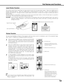 Page 1313
Part Names and Functions
You can move Spotlight or Pointer of the projector with the remote control to emphasize a part of the projected image.
(See “Pointer” on page 40 for changing the patterns and sizes.)
While pressing the MENU button, hold down the NO SHOW
button for more than 7 seconds so that the Pointer function
can be available. (The Laser pointer function has switched to
the Pointer function.)1
Spotlight
Hold down the MENU button and the
NO SHOW button at the same time for
more than 7...