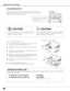 Page 4848
Maintenance and Cleaning
When the life of the projection lamp draws to an end, the LAMP
REPLACE indicator emits yellow light. If this indicator emits yellow light,
replace the lamp with a new one promptly.
Follow these steps to replace the lamp.
Lamp Lamp Cover
ORDER REPLACEMENT LAMP
Replacement lamp can be ordered through your dealer. When ordering a projection lamp, give the following
information to the dealer.
●
Model No. of your projector   : PLC-SW36
●Replacement Lamp Type No. : POA-LMP78...