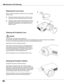 Page 565
Cleanin� the Projector Cabinet
Unplug	the	AC	power	cord	before	cleaning.
Gently	wipe	the	projector	body	with	a	soft	dry	cleaning	
cloth.	When	it	is	heavily	soiled,	use	a	small	amount	of	mild	
detergent	and	finish	with	the	cleaning	cloth.	 Avoid	excessive	
use	of	cleaner.	Abrasive	cleaners,	solvents,	or	other	harsh	
chemicals	might	scratch	the	surface	of	the	cabinet.
When	the	projector	is	not	in	use,	put	the	projector	in	an	
appropriate	case	to	avoid	dust	and	being	scratched.
Unplug	the	AC	power...