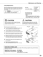 Page 5757
Follow	these	steps	to	replace	the	lamp.
Lamp
ORDER REPLACEMENT LAMP
Replacement	lamp	can	be	ordered	through	your	dealer.	When	ordering	a	projection	lamp,	give	the	following	
information	to	the	dealer.
●Model No. of your projector  : PLC-WXE45
●Replacement Lamp Type No. : POA-LMP10POA-LMP10 
(Service	Parts	No.	610	332	3855)
For	continued	safety,	replace	with	a	lamp	of	the	
same	type.	Do	not	drop	a	lamp	or	touch	a	glass	
bulb!	The	glass	can	shatter	and	may	cause	injury.
Allow	the	projector	to...