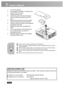 Page 30   EN-28
1. Turn off the projector.
2. If the projector is installed in a ceiling mount, 
remove it from the mount.
3. Unplug the power cord.
4. Loosen the screw in the side of the lamp 
cover and slide forward and remove the 
cover.
5. Remove the screws from the lamp module, 
raise the handle, and lift out the module.
6. Insert the new lamp module into the projector 
and tighten the screws.
7. Replace the lamp cover and tighten the 
screw.
8. Turn on the projector. If the lamp does not 
turn on after...