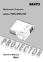 Page 1Multimedia Projector
MODEL PDG-DWL100
Owner's Manual 