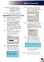 Page 34English
33
English
User Controls
For example:  Use Microsoft Internet 
Explorer (IE) web browser 
to control the projector, 
the IP address is http: // 
192.168.0.100.
Step 1: Find an IP Address (192.168.0.250) 
from LAN function of projector.
Step 2: Select apply and press “ENTER” 
button to submit function or press 
“MENU” key to exit.
Step 3: To open Network Connections, 
click Start, click Control Panel, click Network and Internet Connections, and then click Network Connections. Click the connection...