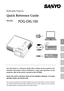 Page 1English
Multimedia  Projector 
Quick Reference Guide
MODELPDG-DXL100
Use  this  book  as  a  reference  guide  when  setting  up  the  projector.  For 
detailed  information  about  installation,  setup,  and  operation  of  the 
projector, refer to the owner’s manual on the CD-ROM.
ReaD the SaFety InStRUC tIOnS In the  OwneR ’S  M anU al (CD-ROM) 
beFORe  USIng the pROjeC tOR .
The  manual  is  provided  in  the  Adobe  Portable  Document  Format  (PDF).  To  read  the  PDF  file, 
you  need  the  Adobe...