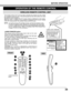 Page 2525
BEFORE OPERATION
OPERATION OF THE REMOTE CONTROL
LASER POINTER button
This remote control emits a laser beam light as the Laser
Pointer from the Laser Light Window.
When the LASER POINTER button is pressed, laser light goes
on: when the button is released, light goes off.
Laser light is emitted with the RED light indicating that the
laser beam is being emitted.
The laser emitted is a class laser; therefore, do not look into
the laser light window or shine the laser beam on yourself or
other people....