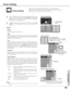 Page 4747
Screen Setting
Provides image to fit the horizontal size of the screen size.
When the input signal is SXGA (5:4), the image is fully displayed
at 4:3 aspect ratio. Full screen
Adjusts aspect (scale and position) of the screen. Press the
SELECT button at Custom. Custom will be displayed on the top
left of the screen for four (4) seconds and then return to the
previous menu display. Press the SELECT button again with the
pointer stayed on Custom to display Aspect setting menu. Adjust
each value of Scale...