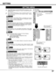 Page 3737
SETTING
Ceiling
When this function is “On,” picture is top / bottom and left / right
reversed.  This function is used to project image from a ceiling mounted
projector.
Rear
When this function is “On,” picture is left / right reversed.  This function is
used to project image to a rear projection screen.
Ceiling function
Rear function
Keystone
When image is distorted, select Keystone.  ON-SCREEN MENU
disappears and Keystone dialog box is displayed.  Correct keystone
distortion by pressing POINT...