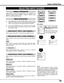 Page 2525
BASIC OPERATION
When connect component video output (Cr, Y, Cb or Pr, Y, Pb) from
video equipment to R/Pr, G/Y and B/Pb jacks.
WHEN SELECT INPUT 2 (5 BNC TERMINAL)
WHEN SELECT  INPUT 1 (SDI TERMINAL )
Input 1
INPUT MENU
SELECTING INPUT SOURCE
MENU OPERATION
DIRECT OPERATION
Select INPUT source by pressing INPUT 1/2 and INPUT 3/4
buttons on Side Control or INPUT 1, INPUT 2, INPUT 3 and
INPUT 4 on Remote Control Unit.
Press MENU button and ON-SCREEN MENU will appear. Press
POINT LEFT/RIGHT buttons to...