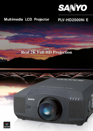 Page 1Mult imedia LCD ProjectorPLV-HD2000N/E
Real 2K Full HD Projection
     Real 2K Full HD Projection
     