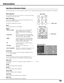 Page 4343
Input Source Information Display
The Information Menu is used for checking the status of the image signal being projected and the operation of the projecto\
r.Video or S-video
A color system of the connected video 
signal is displayed from among PAL, 
SECAM, NTSC, NTSC4.43, PAL-M, and 
PAL-N.
Signal
Component
H-sync freq .
V-sync freq .
Lamp time
Information Menu
A system mode of the connected video 
signal is displayed from among 480i, 480p, 
575i, 575p, 720p, 1080i and 1080p.
HDMI
A system mode of...