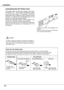 Page 14
14

To the AC outlet.(200 - 240 V AC)
InstallationInstallation
14
This projector uses nominal input voltages of 100-1 0 V 
or   00-  40  V  AC.    This  projector  automatically  selects 
the  correct  input  voltage.    It  is  designed  to  work  with single-phase power systems having a grounded neutral conductor.  To reduce the risk of electrical shock, do not plug into any other type of power system.Consult  your  authorized  dealer  or  service  station  if  you are not sure of the...