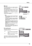 Page 43
Setting
43
Setting
Capture
This  function  enables  you  to  capture  the  image being  projected  and  use  it  for  a  start-up  display  or interval of presentations.A f t e r  c a p t u r i n g  t h e  p r o j e c t e d  i m a g e ,  g o  t o  t h e Logo  select  function  and  set  it  to  "User".    Then the  captured  image  is  displayed  when  turning  on the  projector  next  time  or  pressing  the  NO  SHOW 
button. (p.4) 
To  capture  the  image,  select  [Yes].    To  cancel...