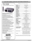 Page 12000 ANSI LUMENS z TRUE XGA z MULTIMEDIA PROJECTOR
Issued 3/03© 2003 SANYO
PLC-XU36
XGA Ultraportable Multimedia Projector
REMARKABLE BRIGHTNESS AND CONTRAST
With 2000 ANSI lumens of brightness and a contrast ratio of
400:1, the PLC-XU36 achieves remarkable levels for an
ultraportable projector.
SHORT ZOOM LENS / MONITOR OUTPUT
The PLC-XU36 projector come equipped with a short zoom
lens capable of producing a 100  diagonal image from a
distance of 8.6  to 10.4 .  Featuring a DVI-I input and a
switchable...