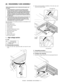 Page 44MX-B200    DISASSEMBLY AND ASSEMBLY  8 - 1
[8] DISASSEMBLY AND ASSEMBLY
The disassembly and assembly procedures are described for the
following sections:
1. High voltage section
2. Operation panel section
3. Optical section
4. Fusing section
5. Tray paper feed/transport section
6. Manual paper feed section
7. Rear frame section
8 Power section
9. Reverse roller section
10. SPF section (Option)
1. High voltage section
A. List
B. Disassembly procedure
1) Press the side cover open/close button and open the...