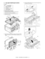 Page 51MX-B200    DISASSEMBLY AND ASSEMBLY  8 - 8
5. Tray paper feed/transport section
A. List
B. Disassembly procedure
1) Remove two screws, and remove the hinge guide R.
2) Disconnect the connector. (2 positions)
3) Remove five screws, and remove the scanner unit.
4) Remove the fan duct.
5) Remove each connector and six screws, and remove the MCU
PWB. (The shape of the MCU PWB differs depending on the
model.)6) Remove the PWB insulation mylar and remove the paper trans-
port detection sensor (POD).
7) Remove...