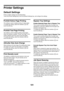 Page 103101
Printer Settings
Default Settings
Printer condition settings are described below.
Touch the [Printer Settings] key, touch the [Default Settings] key, and configure the settings.
Prohibit Notice Page Printing
This setting is used to disable printing of notice pages.
To enable this setting, select the checkbox   and 
touch the [OK] key.
Prohibit Test Page Printing
This setting is used to disable printing of test pages. 
When this setting is enabled, Printer Test Page in the 
system settings cannot be...