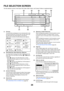 Page 20226
FILE SELECTION SCREEN
The file selection screen of the Quick File Folder, Main Folder, and Custom Folders is explained below.
(1) File keys
The stored files are displayed. An icon showing which mode 
the file was stored from, the file name, the user name, and 
the date the file was stored appear in each file key.
When a file is touched, the job setting screen appears.
Job icons
(2) [File Name] key, [User Name] key, [Date] key
Use these keys to change the order of display of the file 
keys. When one of...